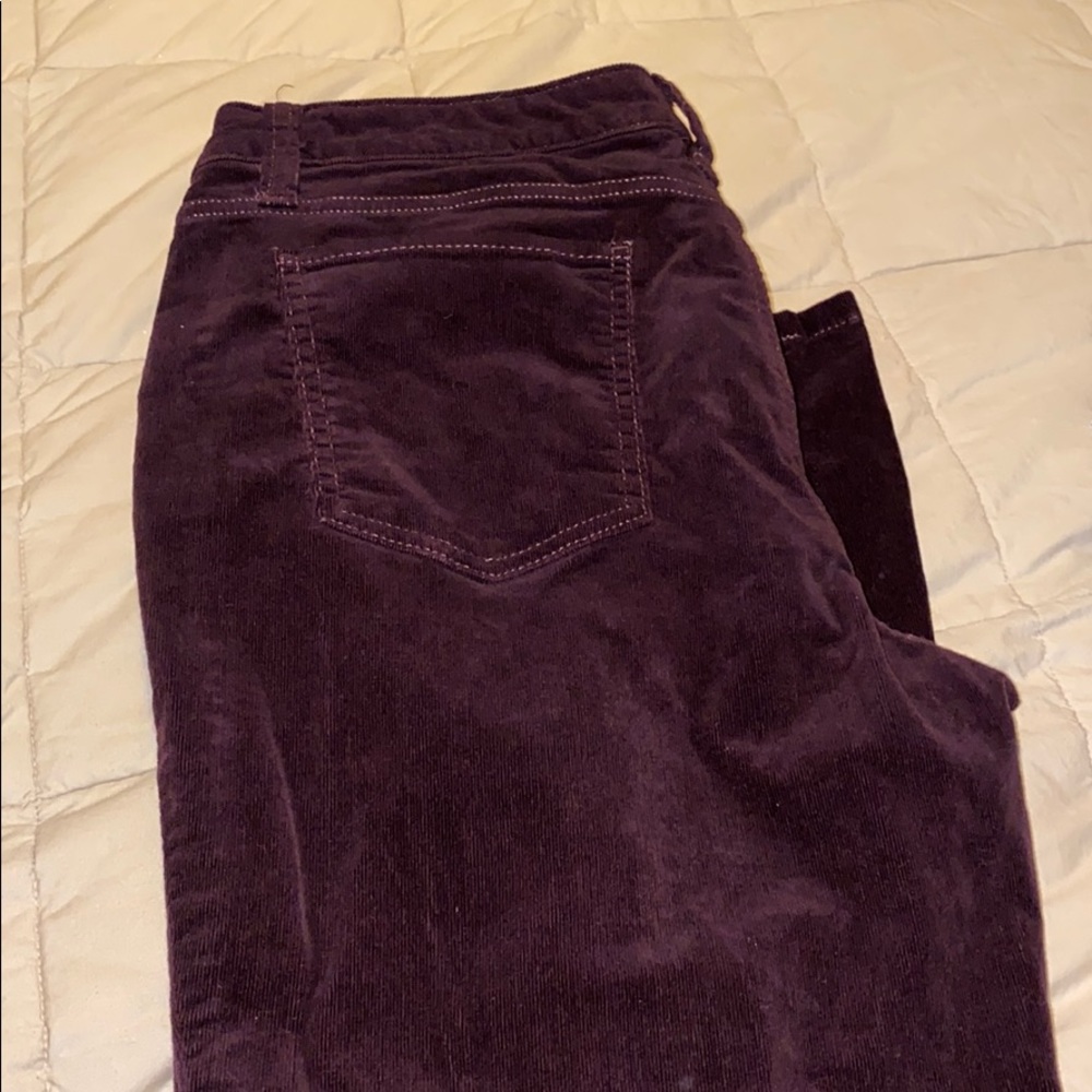 Wine colored corduroys